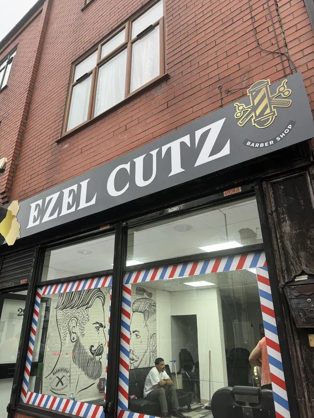 The Ezel Cutz shopfront on Blackburn Road