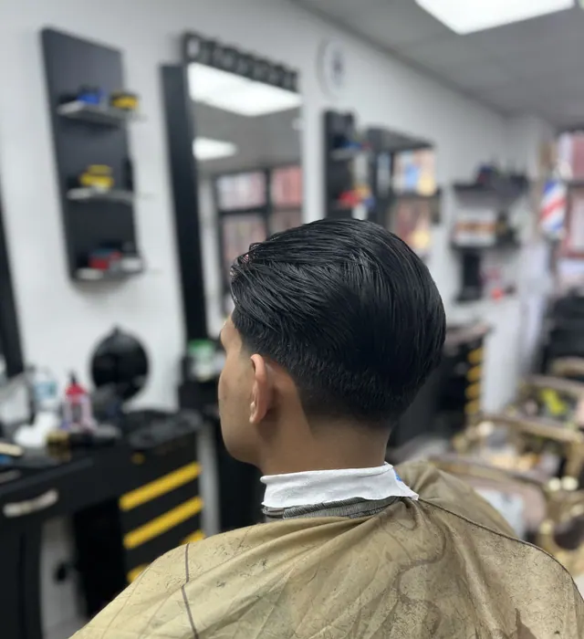 A slick-back at Ezel Cutz